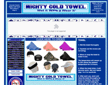 Tablet Screenshot of mightycoldtowel.com